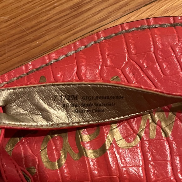 Sam Edelman Gigi Coral Sandals - Picture 2 of 5